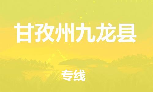 邯鄲到甘孜州九龍縣物流公司-貴重貨物運(yùn)輸專線-怎么收件